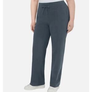 Mondetta Women's High-Rise Straight Leg Pants Size XXL Gray NWT Drawstring